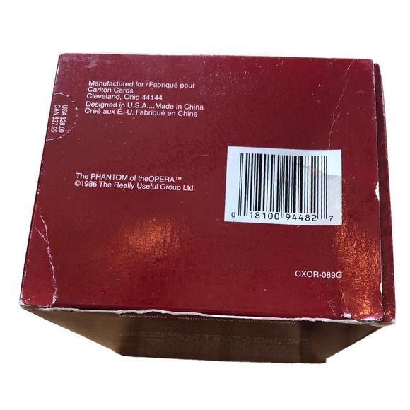 Carlton Cards Heirloom Collection The Phantom of the Opera‎ 2002, RARE, N… - Picture 7 of 8